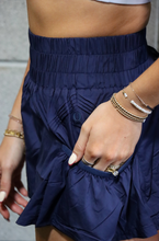 Load image into Gallery viewer, Navy Flowy Short