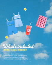 Load image into Gallery viewer, LAST SIP OF SUMMER PILATES EVENT Swedie x Onni x The Bev
