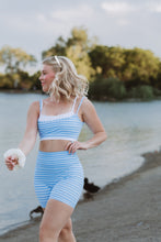 Load image into Gallery viewer, Coastal Stripe Seamless Bikers
